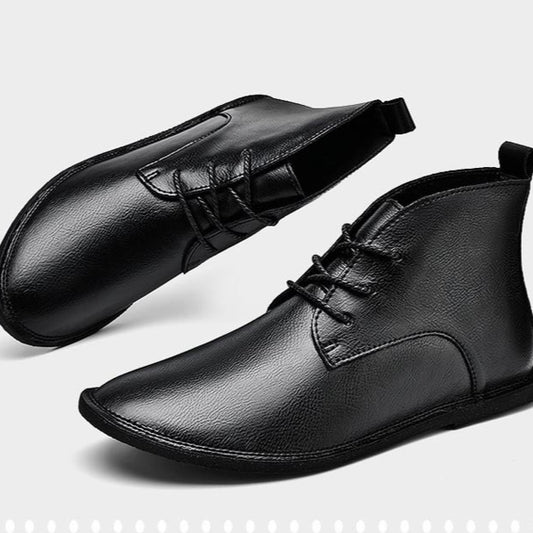 Solstice Genuine Leather Martin Vintage Fashion Leather Boots British Wild Soft Bottom Boots