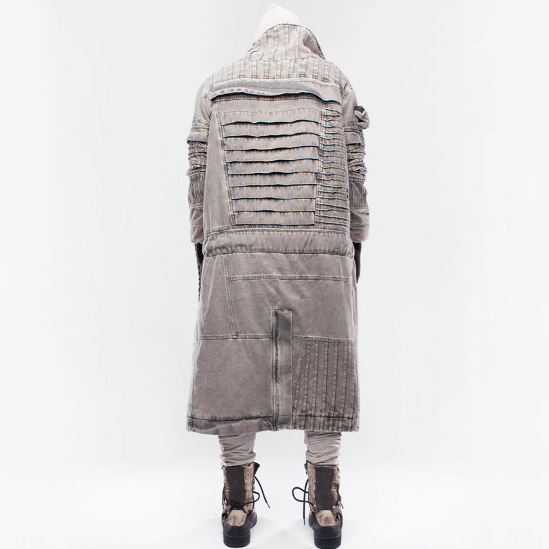 Not Called Old Lamb Wool Long Coat Jacket Men