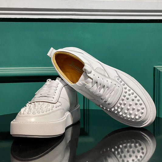 Luxury Men's Fashion Casual Platform Rivet Shoes