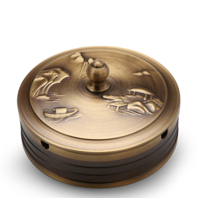 Pure Copper Ashtray Home Indoor Living Room Office Creative