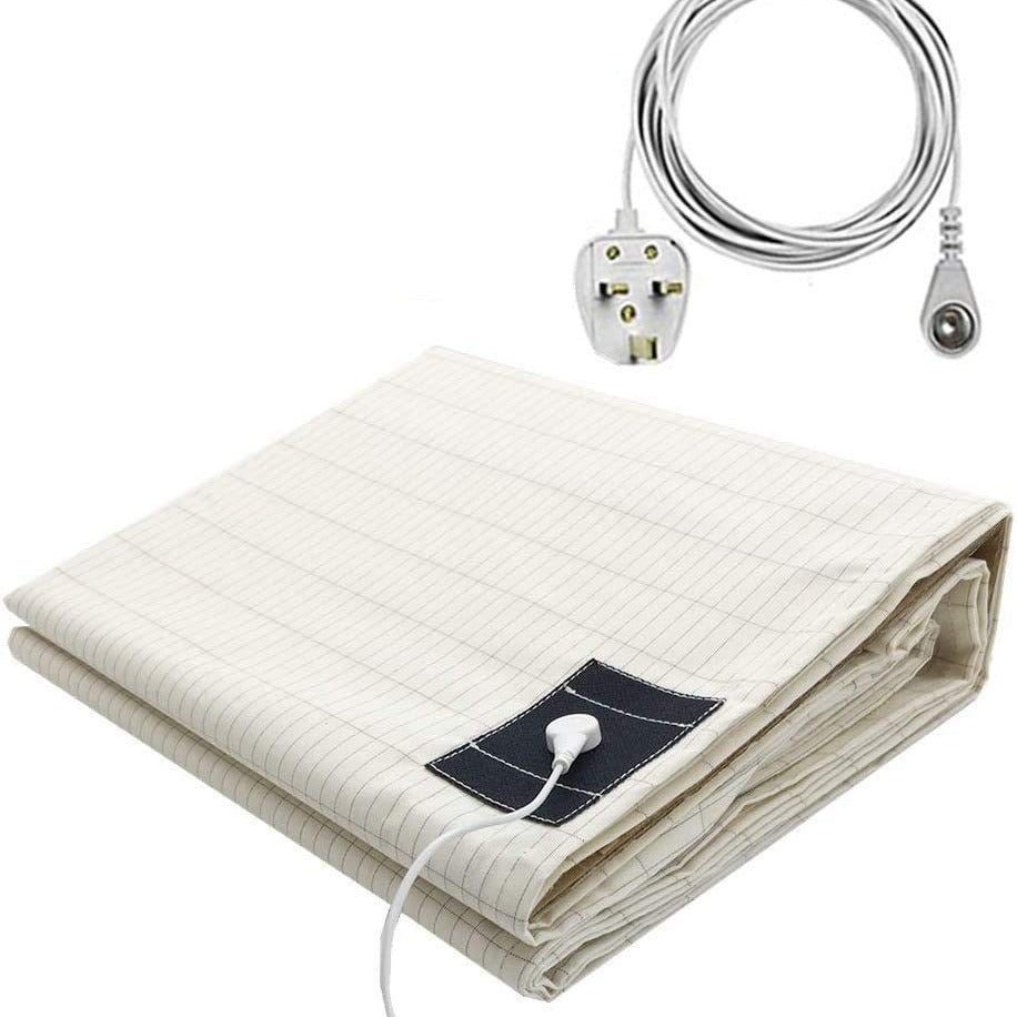 Sleep well, tangerine dreams with  Grounding Silver Cotton Bed Sheet Grounding Mat Anti-static Bed Sheet