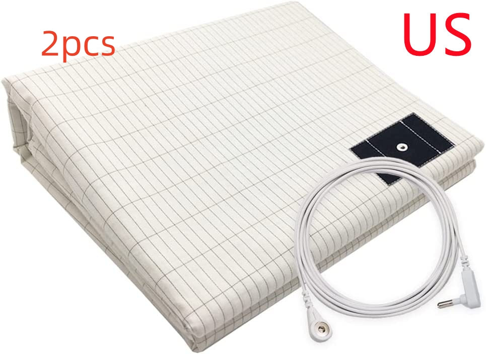 Sleep well, tangerine dreams with  Grounding Silver Cotton Bed Sheet Grounding Mat Anti-static Bed Sheet