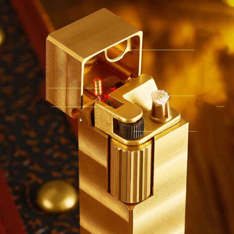 Vintage Pure Copper Kerosene Lighter Men's Gift