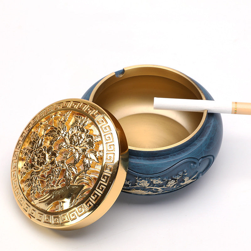 Pure Copper Ashtray Home Indoor Living Room Office Creative