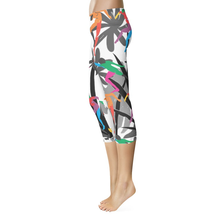 All-Over Print Capri Leggings