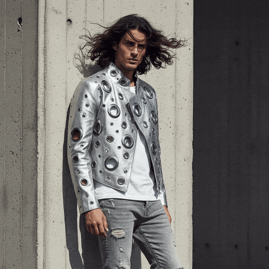 Mauroicardi Spring Short Hollow Out Patchwork Short Pu Leather Jacket Women Cool Luxury Designer European Style Clothes Fashion