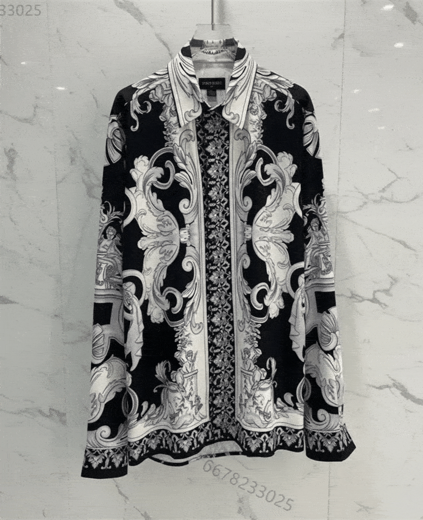 Luxury Men's classic long sleeve lapel shirt, high quality modern shirt, versatile men's top. Button cuffs. Loose, slim fit.