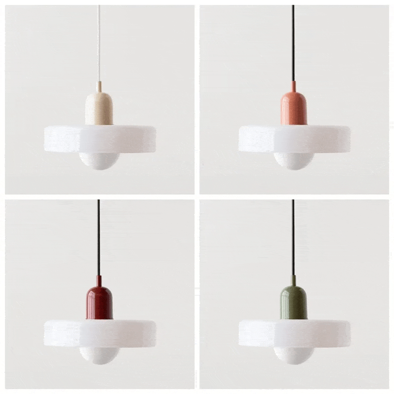 Modern Glass Pendant Lights Kitchen Restaurant Hanging Lamp Ceiling Chandeliers Nordic Decoration Denmark Orange Decor Lighting