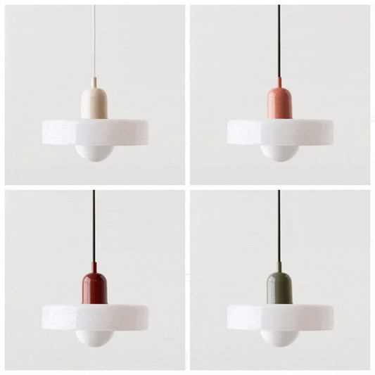 Modern Glass Pendant Lights Kitchen Restaurant Hanging Lamp Ceiling Chandeliers Nordic Decoration Denmark Orange Decor Lighting