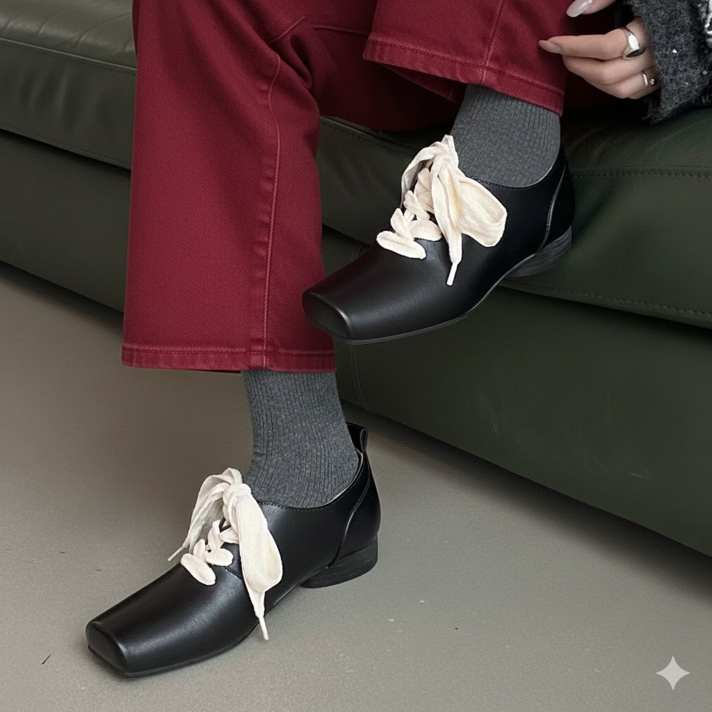 Avantgarde Women Ballerine Genuine Leather Shoes low Heels Shoes Casual Office Casual Loafers Spring Office 40